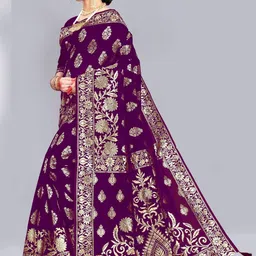 prihal art Unstitched Jacquard Suit Fabric Self Design image 3