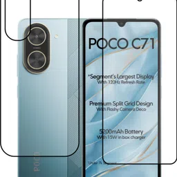 chakoor Front and Back Tempered Glass for POCO C71 4g POCO C71 5g-picture-11