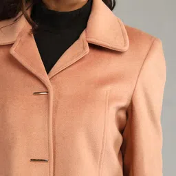 honnete 100 % Polyester Solid Coat For Women image 5