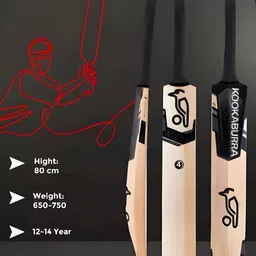r v sports Kookaburra Black Edition | Tennis Ball Cricket Bat | Size 4| Poplar Willow Cricket Bat For 9 - 11 Yrs-picture-12