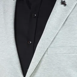 cantabil Men Self Design Single Breasted Casual Blazer image 5