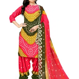 vijay deep silk mill Unstitched Crepe Salwar Suit Material Printed-picture-45