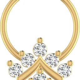 avsar Vihana 18kt Diamond Yellow Gold Nose Wire-picture-17