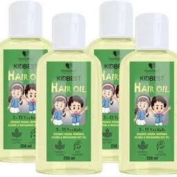 healthbest Kidbest Hair Oil for 3-13 Years Kids | Each 250ml (Pack of 4) Hair Oil-picture-22