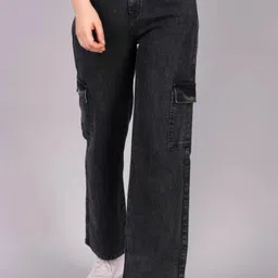 houseofcommon Women Straight Fit High Rise Grey Jeans-picture-23