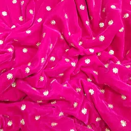 kdpm Unstitched Velvet Multi-purpose Fabric Embellished image 2