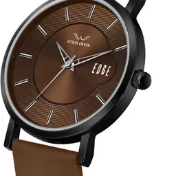 louis devin Brown Silicone Strap Analog Watch - For Men LD-GR092-BRWN image 3