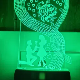 uma Love You Forever 3D Illusion RGB 7 Colour Changing Plug n Play Night Lamp Night Lamp-picture-20