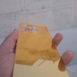 MOKPLZ POCO X6 PRO 5G GOLDEN MIRROR BACK PANNEL Mobile Skin image 2