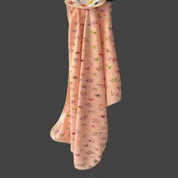 little dreams grow with style Printed Single Hooded Baby Blanket for Mild Winter image 3