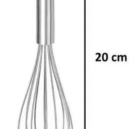 kicthtero Steel whisk । Egg Mixer। hand egg beater। Whisk। Stainless Steel Balloon Whisk image 4