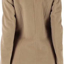 brazo Polyster Solid Coat For Women image 2