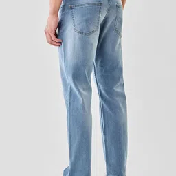 snitch Men Relaxed Fit Mid Rise Light Blue Jeans image 2