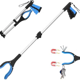 32 Foldable Litter Picker Long Arm Litter Picking Equipment Rubbish Pick Up Garden Tool Kit-image-34