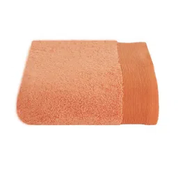 Orange Solid 550 GSM 100 % Cotton Bath Towel by Maspar image 2