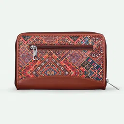 zouk Women Casual White Jute Wallet image 2