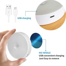 NEWOUTLATE COOL WHITE BODY INDUCTION SENSOR LED NIGHT LIGHT FOR HOME Motion Sensor Light Motion Sensor Light image 3