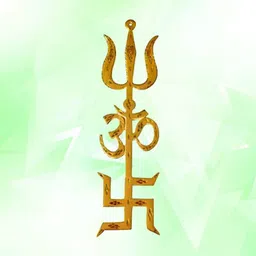 braj bazar Trishakti (Om+Trishul+Swastik) For Reflect Negative Energy Iron Yantra-picture-22