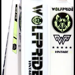 wolf pride Vintage Yellow & White Grip White Cricket Bat No 8 (34"X4.5")_PK29 PVC/Plastic Cricket Bat For 15+ Yrs-picture-43