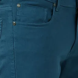 peter england Men Regular Fit Red Cotton Blend Trousers image 5