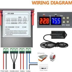 Real Instruments W3028 / STC 3028 Digital Temperature Humidity Controller Incubator Dehumidifier Multipurpose Controller image 3