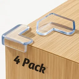 kizlo Silicone Table Corner Protector for Baby | Edge & Corner Guards (Pack of 4)-picture-25
