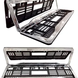 kingsway kkmchnpf00104 Chrome Number Plate Frames Registration Plate Holder Car Number Plate image 3