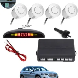 aarsh store Universal 4 White Reverse Parking Sensor-AF25A869 Universal 4 White Reverse Parking Sensor-AF25A869 Parking Sensor image 1