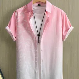 frozen Men Regular, Super Slim Fit Printed Ribbed Collar Casual Shirt-picture-10