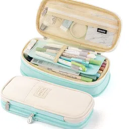 zelix Special Fabric made, Multi-Compartment, Unique, Spacious, Suitable for Boys, Girls Art Canvas Pencil Box-picture-31