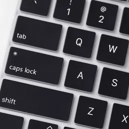 Saco Keyboard Protector Silicone Skin Cover for 2020 MBook 13 Inch A2179 (US Layout) with Touch ID (NOT FIT 2018-2019 Air 13) Laptops - Black Laptop Keyboard Skin image 4