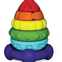 funskool Stack A Rocket, Nesting & Stackable Textured Toy for Kids image 3