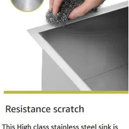 tantia Handmade Kitchen Sink /Double Bowl size 45 x 20 x10 099 Vessel Sink image 5