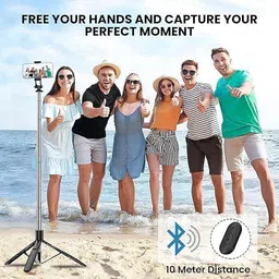 Sancy Extra-Long Selfie Stick Tripod, 67-Inch Extendable Phone Tripod Stand with Bluetooth Remote Bluetooth Selfie Stick image 5