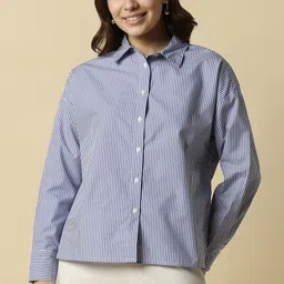 allen solly Women Regular Fit Striped Formal Shirt-picture-12
