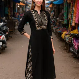 lookmark Women Cotton Blend Kurti Pant Set-picture-27