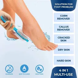 priyansh Pedicure Paddle 4 In 1 Brush Cleanse, Scrub, File and Buff image 2