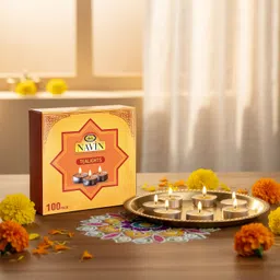 cycle Pure Ghee Tealight Diyas 100 Pcs | Easy, Clean & Ready-to-Light for Puja Candle-picture-11