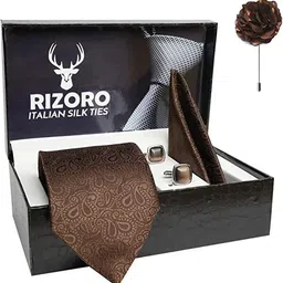 AXLON Silk Cufflink & Tie Pin Set image 5