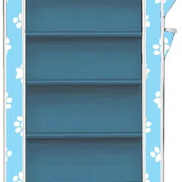 sb07 1 Door 6 Shelf Baby Foot Print PVC Collapsible Wardrobe image 3