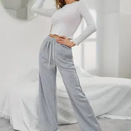 daphne maurier Women Solid Grey Track Pants-picture-29