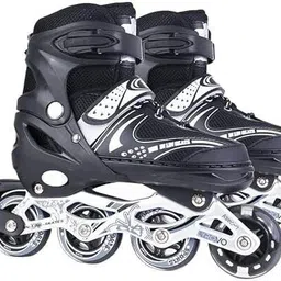 PU 3 Wheels|(For 8-12 Years)| In-line Skates - Size UK (2.5 -6) UK In-line Skates - Size 12.5 C to 11 UK-image-49