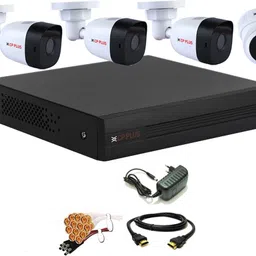 CP PLUS 4 Channal HD DVR 1080p 1Pcs,Bullet HD Camera Plug-n-Play Crystal IR LEDs for clearer Night Vision 2.4 MP 3Pcs,Dome HD Camera Plug-n-Play Crystal IR LEDs for clearer Night Vision 2.4 MP 1Pcs,HDMI cable 1Pcs,Bnc & Dc connectors,combo set Security Camera-picture-29