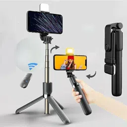 Xtraa Perfect Design Led Selfie Stick S47 Bluetooth Selfie Stick image 1
