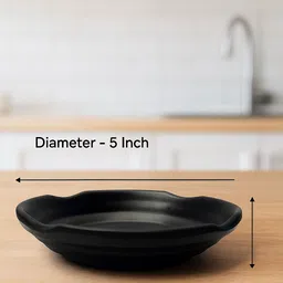 pearlcraft Melamine Dahi Bhalla Plate Medium 5 Inch | Snack & Chaat Plate Chutney Plate image 2