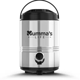 mumma's life Stainless Steel Water Jug Hot & Cold Upto 10 Hours Insulated (Stainless Steel) Bottom Loading Water Dispenser-picture-17