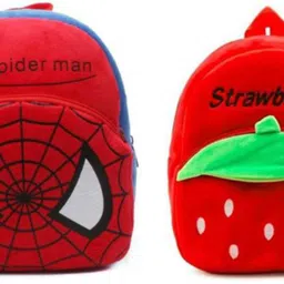 Small 12 L Backpack BM-Latch_combo of 2 red spiderman, red strawberry_1311-image-3