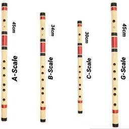 khalsa musical Set of A-Scale, B-Scale, C-Scale & G-Scale Bamboo Flute Bamboo Flute-picture-24