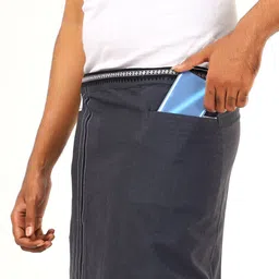 GREEN TEE men solid dhoti Solid Men Dhoti image 3