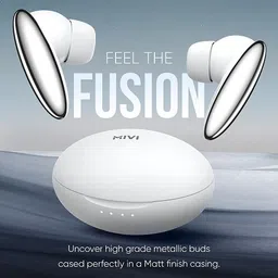 mivi Duopods K6, 50Hrs PT, HD Call, Fast Charging, 50ms Latency, IPX4,Voice Asst.5.3v Bluetooth Headset image 4